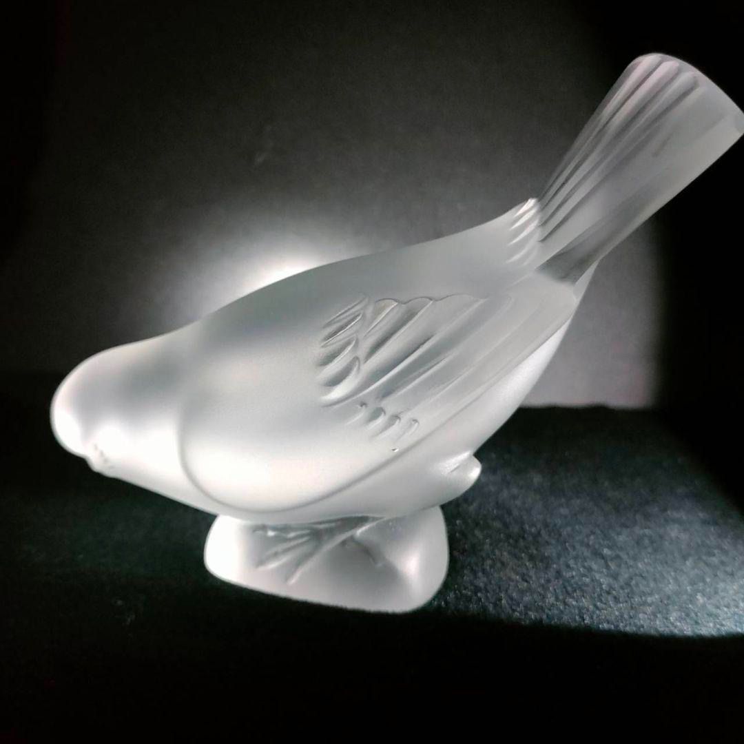 ヴィンテージ ルネ ラリック の雀のペーパーウェイト