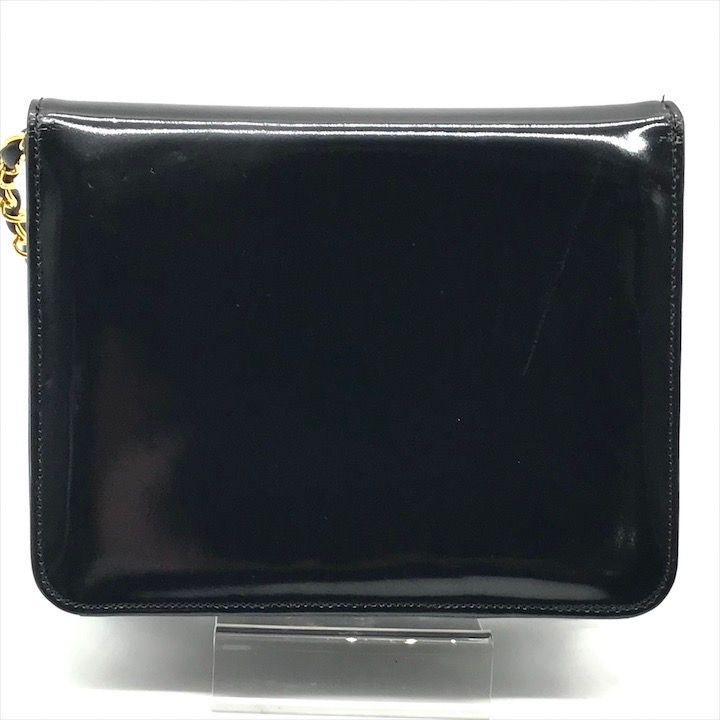 良品 CHANEL シャネル ココマーク パテント プッシュロック チェーン ショルダー バッグ ブラック レディース ブランド カバン k5679 良品 CHANEL シャネル ココマーク パテント プッシュロック チェーン