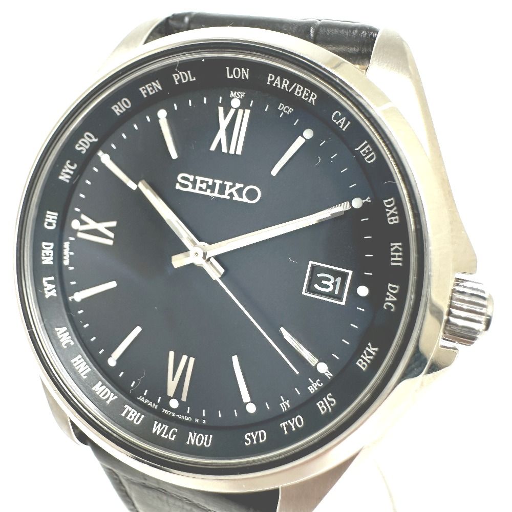 SEIKO セイコー 腕時計 セイコーセレクション ソーラー 7B75-0AB0 SS 