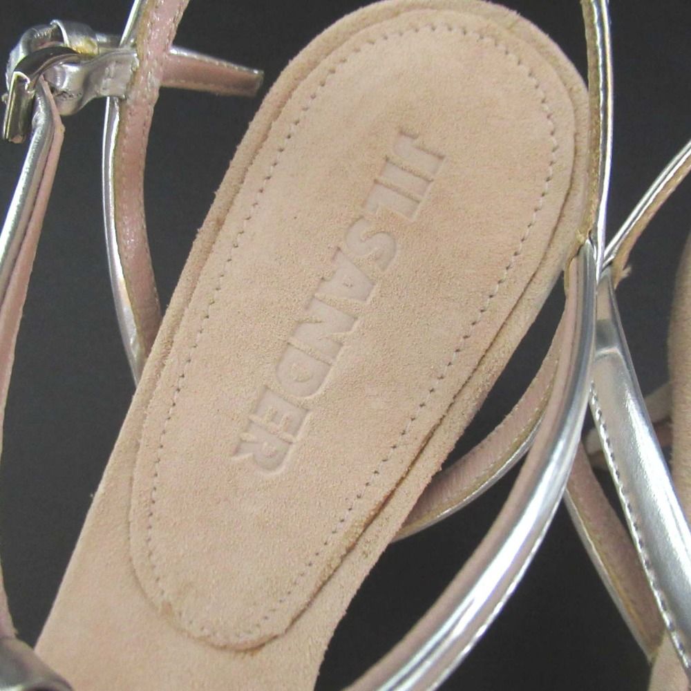 美品 JIL SANDER ジルサンダー レザー ピンヒール アンクル 美品 JIL SANDER ジルサンダー レザー ピンヒール アンクル