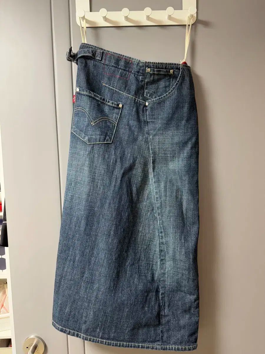フランシュリッペ　ブラックデニムスカート　M ミディ デニム スカート (ブラック、ブルー M ) ミディ デニム