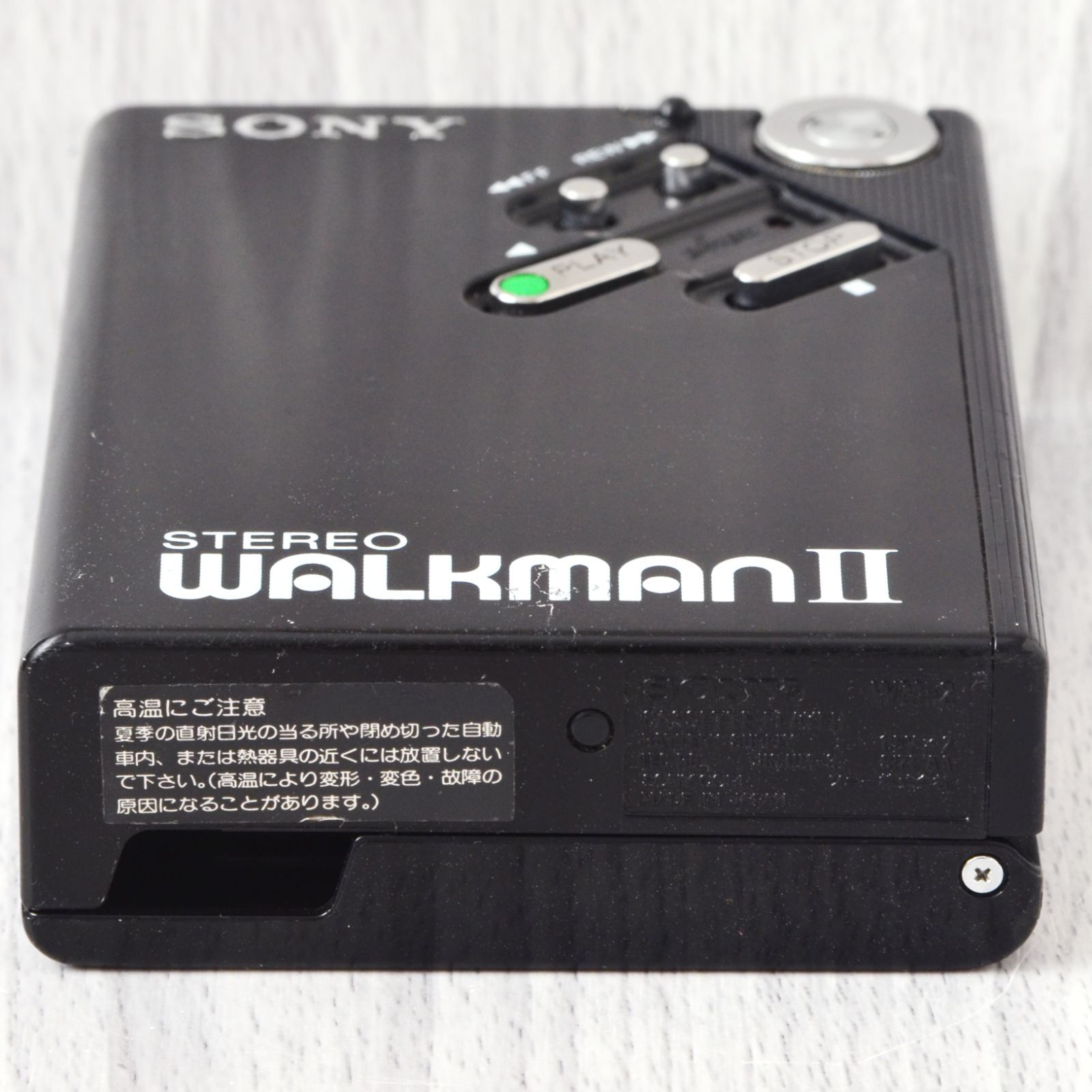 SONY WALKMAN WM-2 カセットウォークマン 黒 ケース付 整備済