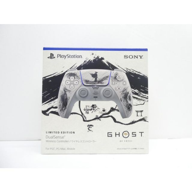 未開封 PS5 DualSense R ワイヤレスコントローラー Ghost of Yotei ブラック リミテッドエディション ゲーム周辺機器 △WE2488