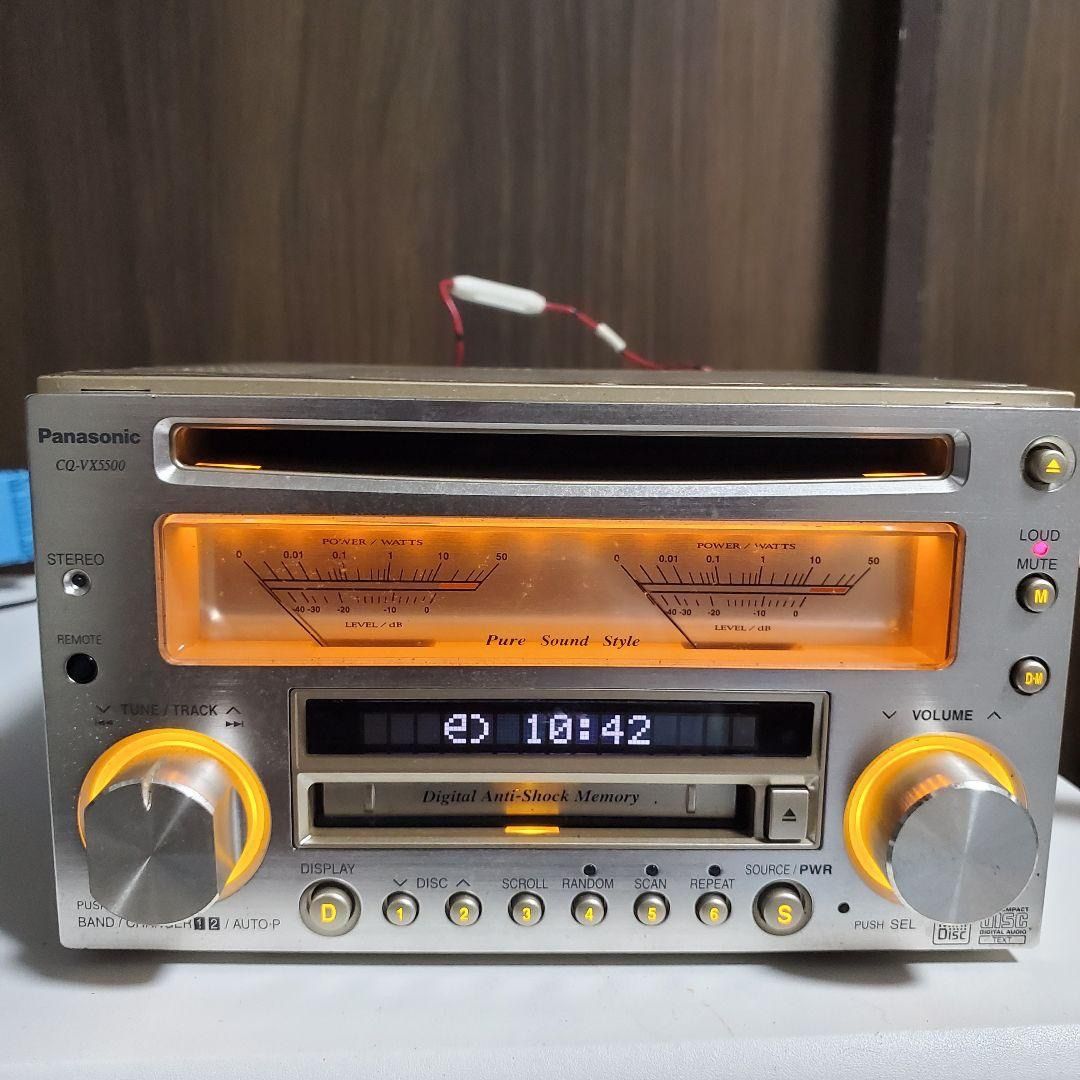ラジオ・コンポ Panasonic CQ-VX5500 CQ-VX5500 Panasonic コンポ カーオーディオ レトロ - メルカリ