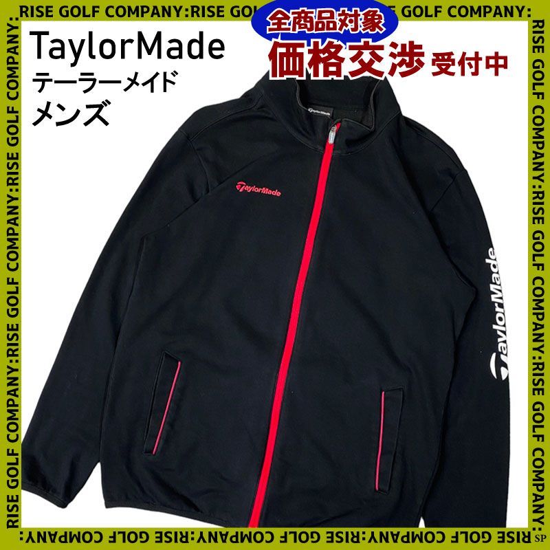 TAYLOR MADE テーラーメイド フルジップ ジャケット ブラック レッド M