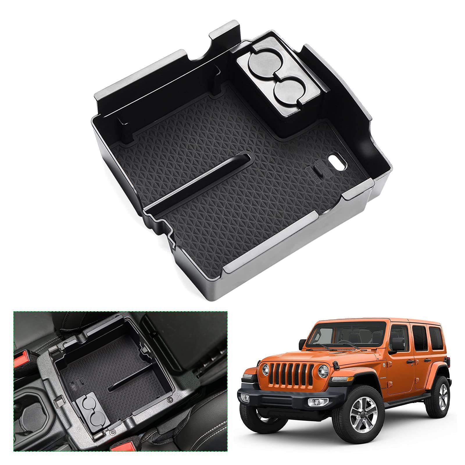 新品・即日発送】2代目 2021年～現行 JT Jeep Wrangler グラディエーター Gladiator 専用 2018年～現行  車用収納ボックス 外付コンソールボックス 4代目 コイン収納 センターコンソールボックス JL アームレストボックス ド - メルカリ