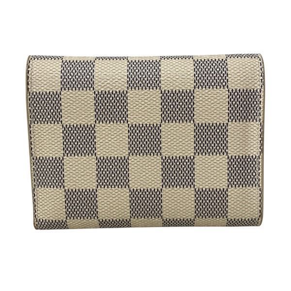 ルイヴィトン Louis Vuitton ダミエアズール ポルトフォイユ ヴィクトリーヌ N 64022 3つ折り財布 レディース