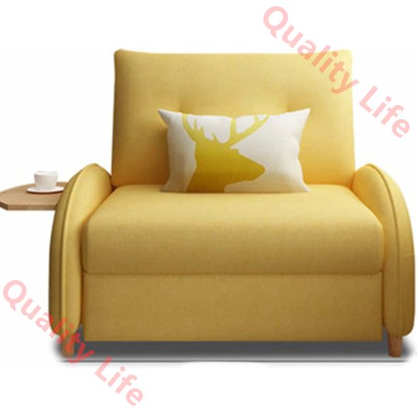 ソファーベッド 折りたたみ式ソファベッド ソファーベッド 折りたたみソファーシングルパーソンリビングルーム二重目的スモールアパート ベッドルーム研究折りたたみベッドソファ お昼寝に最適 100x82x88cm イエロー 100x82x88cm
