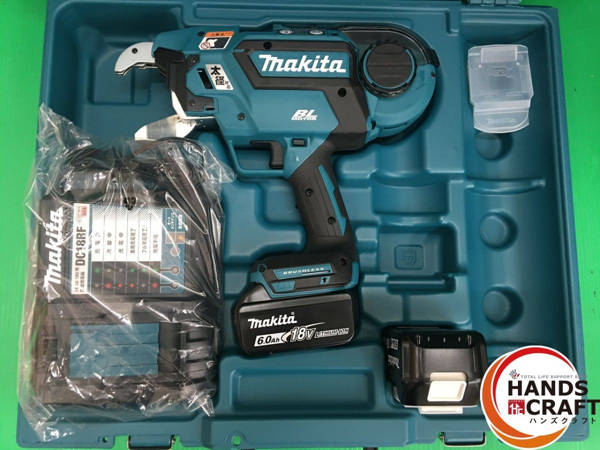マキタ makita TR181DRGX 充電式鉄筋結束機 18V バッテリBL1860B×2本 充電器 ケース付 ♥品
