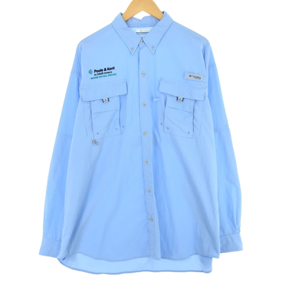 古着 コロンビア Columbia PFG ボタンダウン 長袖 フィッシングシャツ メンズXL/eaa445091