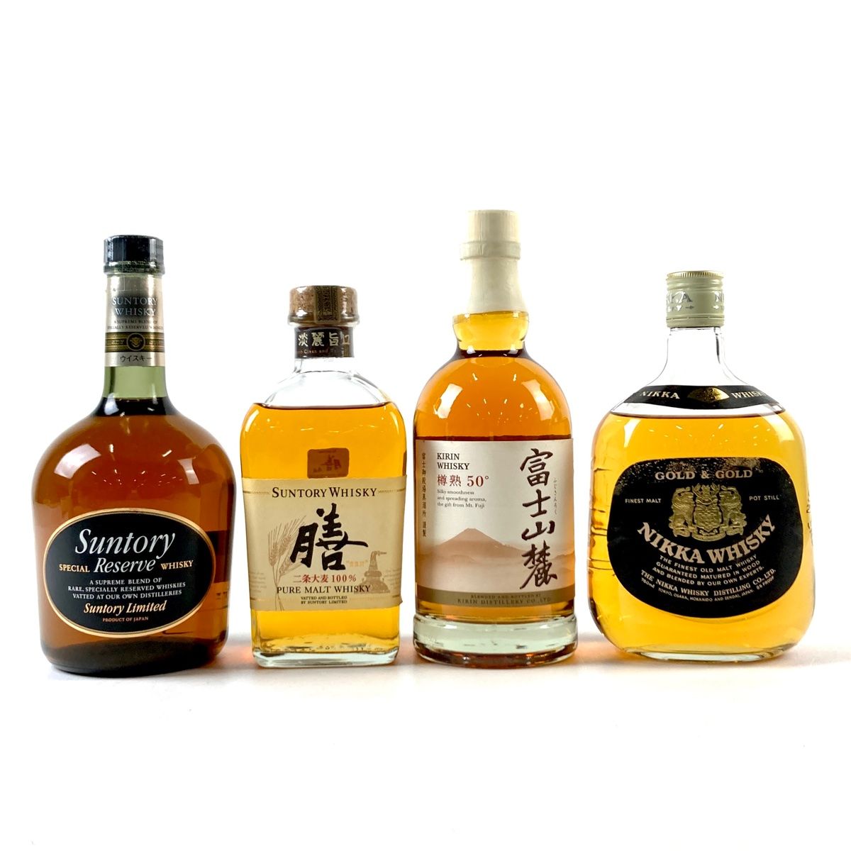 サントリー、ニッカウヰスキー 人気シングルモルト4本セット サントリー ニッカウイスキー 4本セット