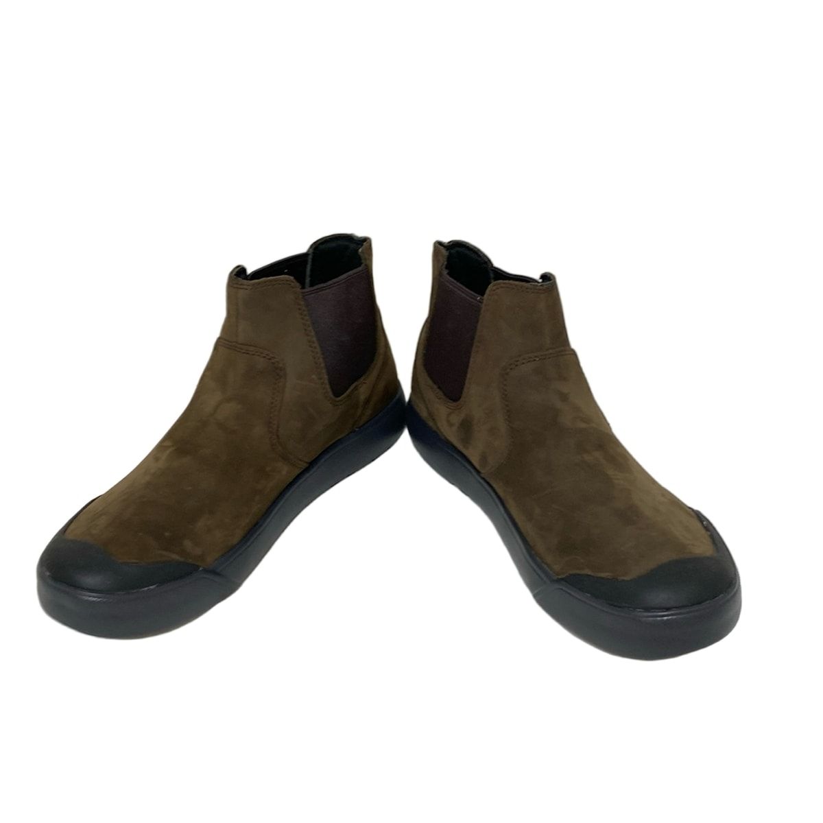 KEEN キーン ショートブーツ 25 レディース - ダークブラウン×黒 チェルシーブーツ サイドゴア