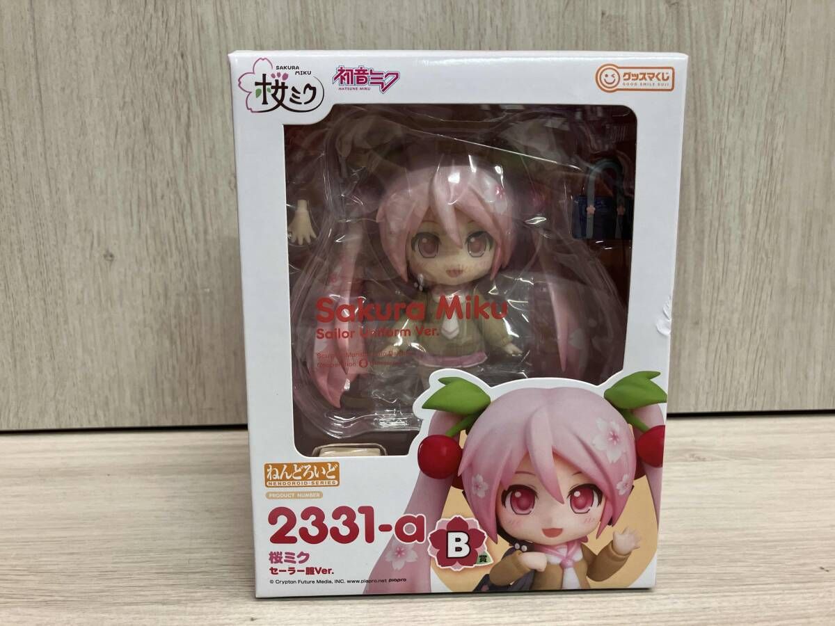 未開封品 B賞 ねんどろいど 2331ｰa 初音ミク 桜ミク セｰラｰ服Ver