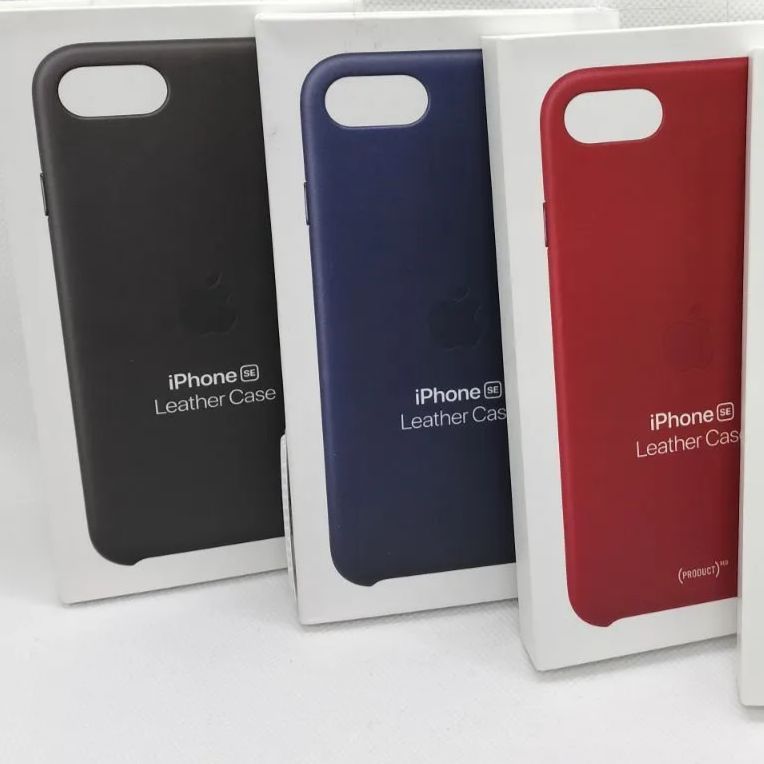 アップル純正iPhone7/8/SE2/SE3 レザーケース - メルカリ