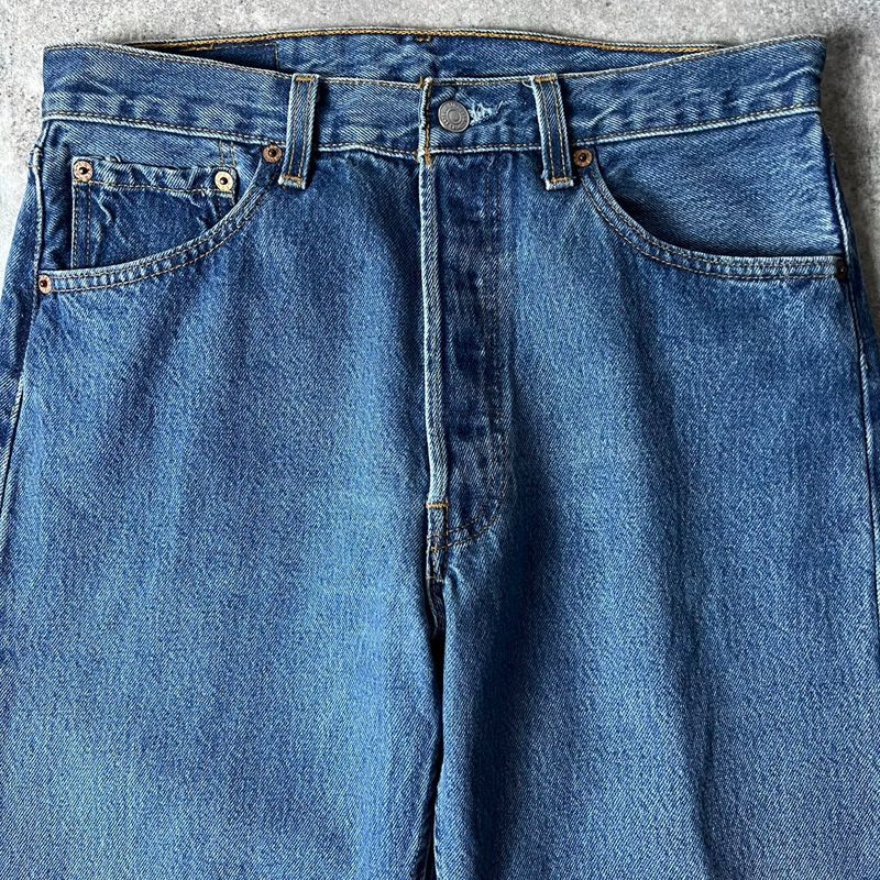 90s USA製 Levis 501 ストレート デニム パンツ 32 34 / 90年代 