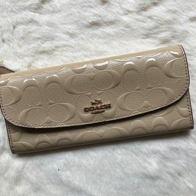 コーチ COACH シグネチャー長財布 パテントレザー F2397 - メルカリ