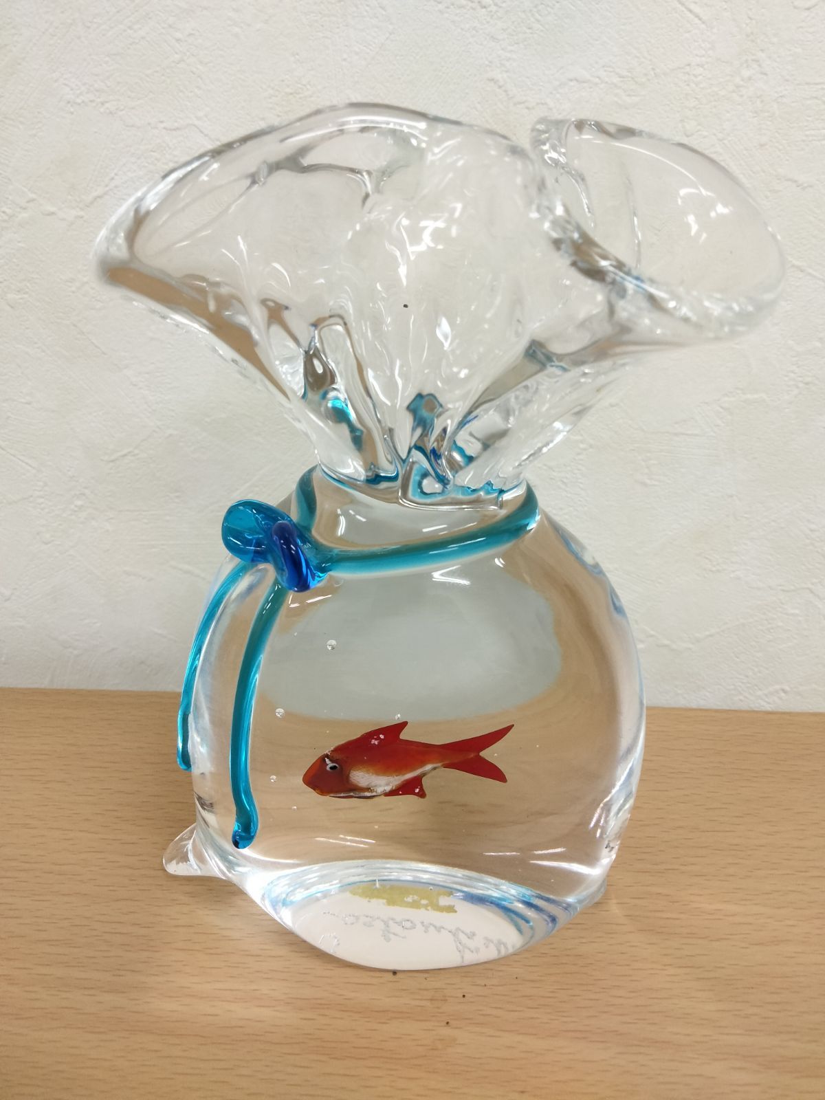 金魚 置物 らんちゅう ペーパーウェイト 取っ手 オブジェ インテリア