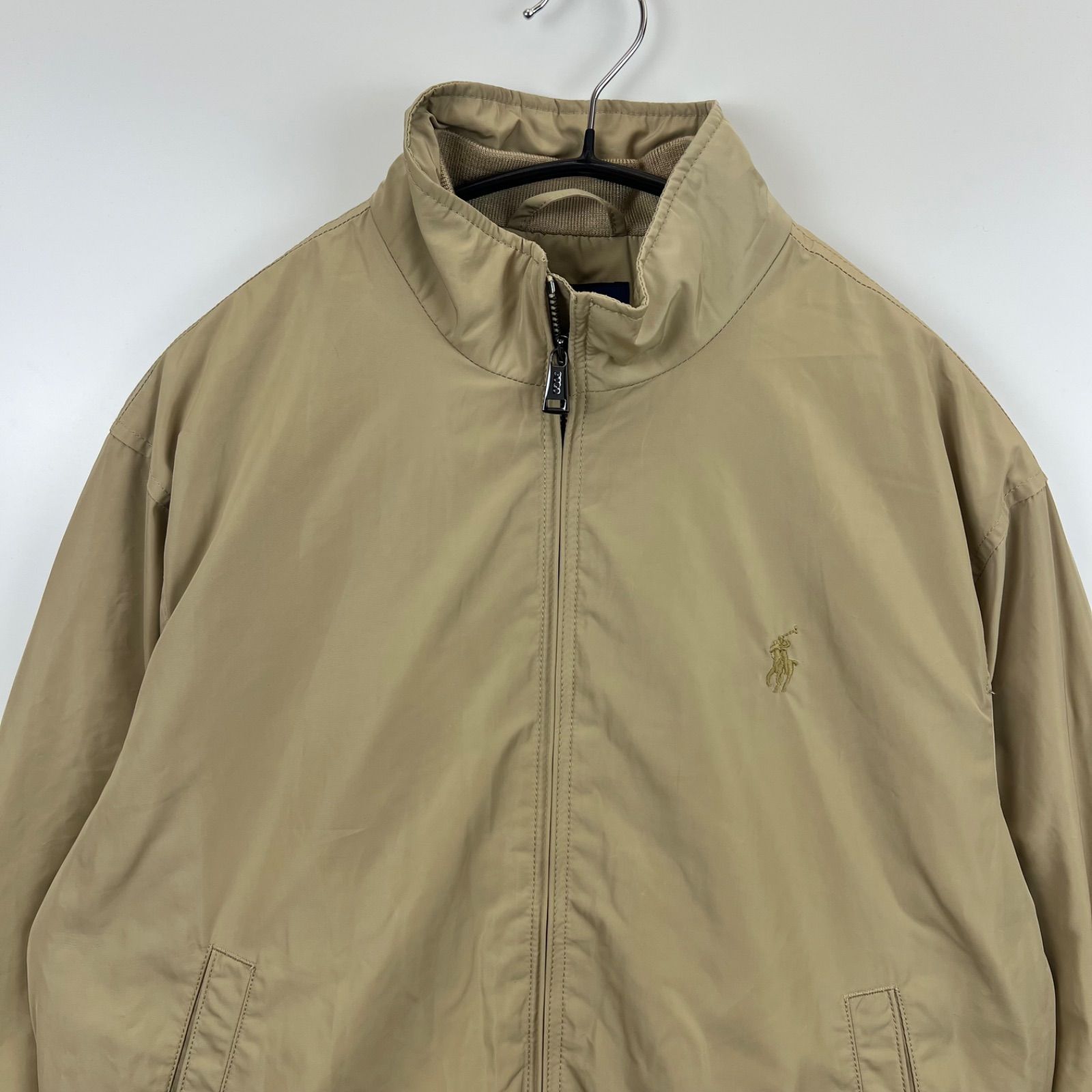 POLO RALPH LAUREN nylon Harrington jacket beige s ポロ ラルフ