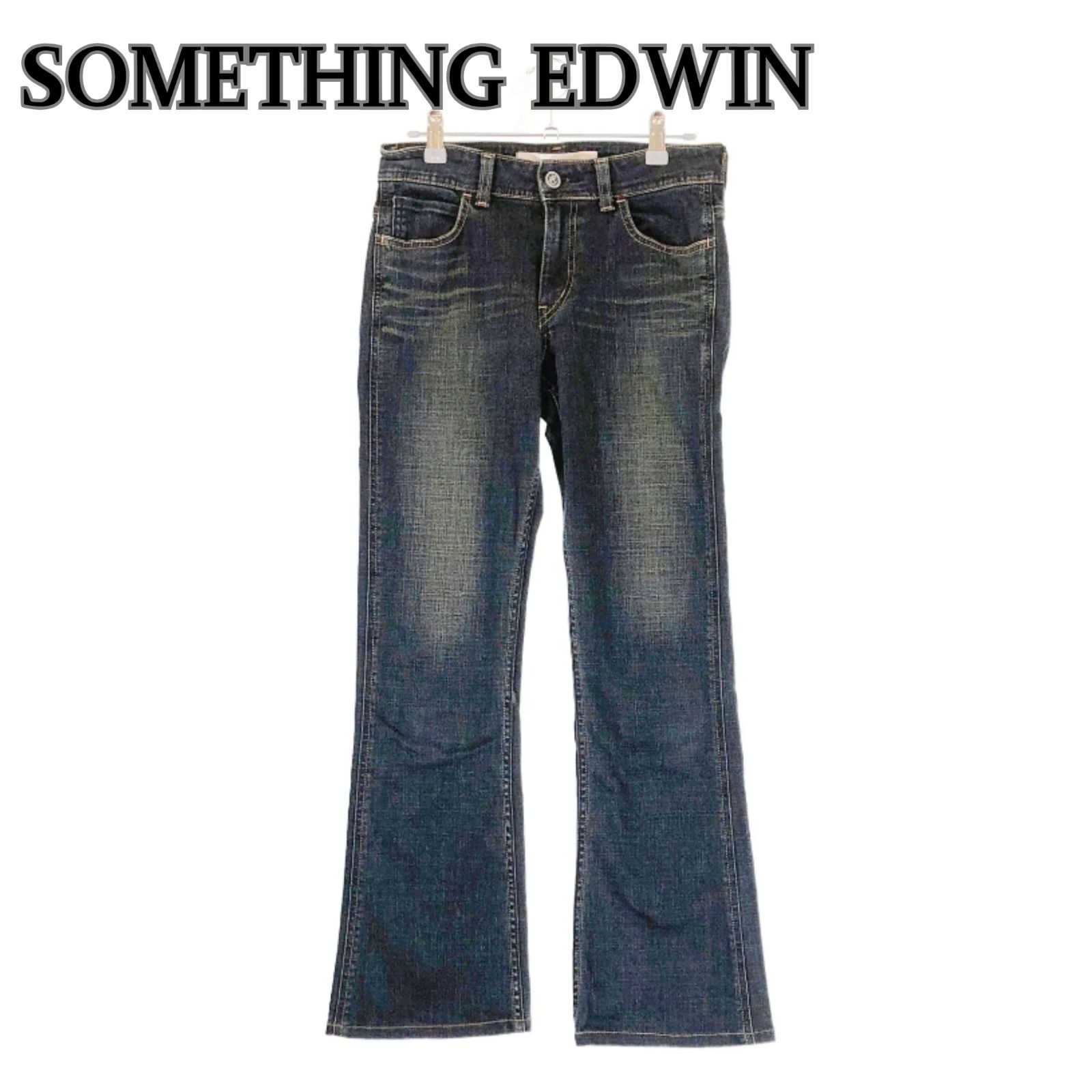 サムシングエドウィンSOMETHING EDWIN Vienus Jeans Elegance ヴィーナスジーンズエレガンス V・hip 【日本製】  30×32 ネイビー ブーツカットデニム ベルボトム - メルカリ