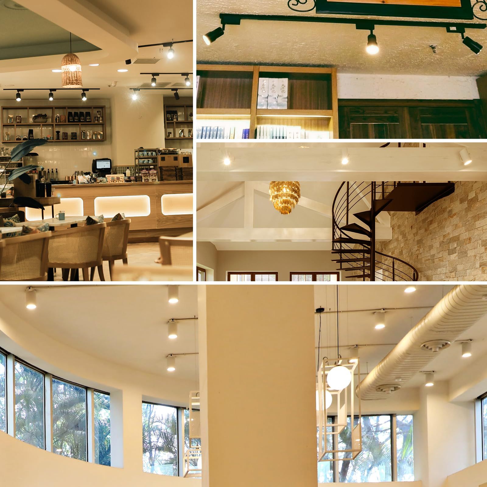 DiCUNO ダクトレール用スポットライト E26口金 LED電球付き 60W形相当 電球色 LEDスポットライト 6W ライティングバー用スポットライト ダクトレール用器具 高輝度 2700K 広角 非調光 ホワイト 10個入 WWW_SKLAD-KIRPICHA_RU