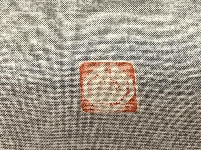 平和屋着物○石川県指定無形文化財 牛首紬 白山工房 手織り 横段霞文