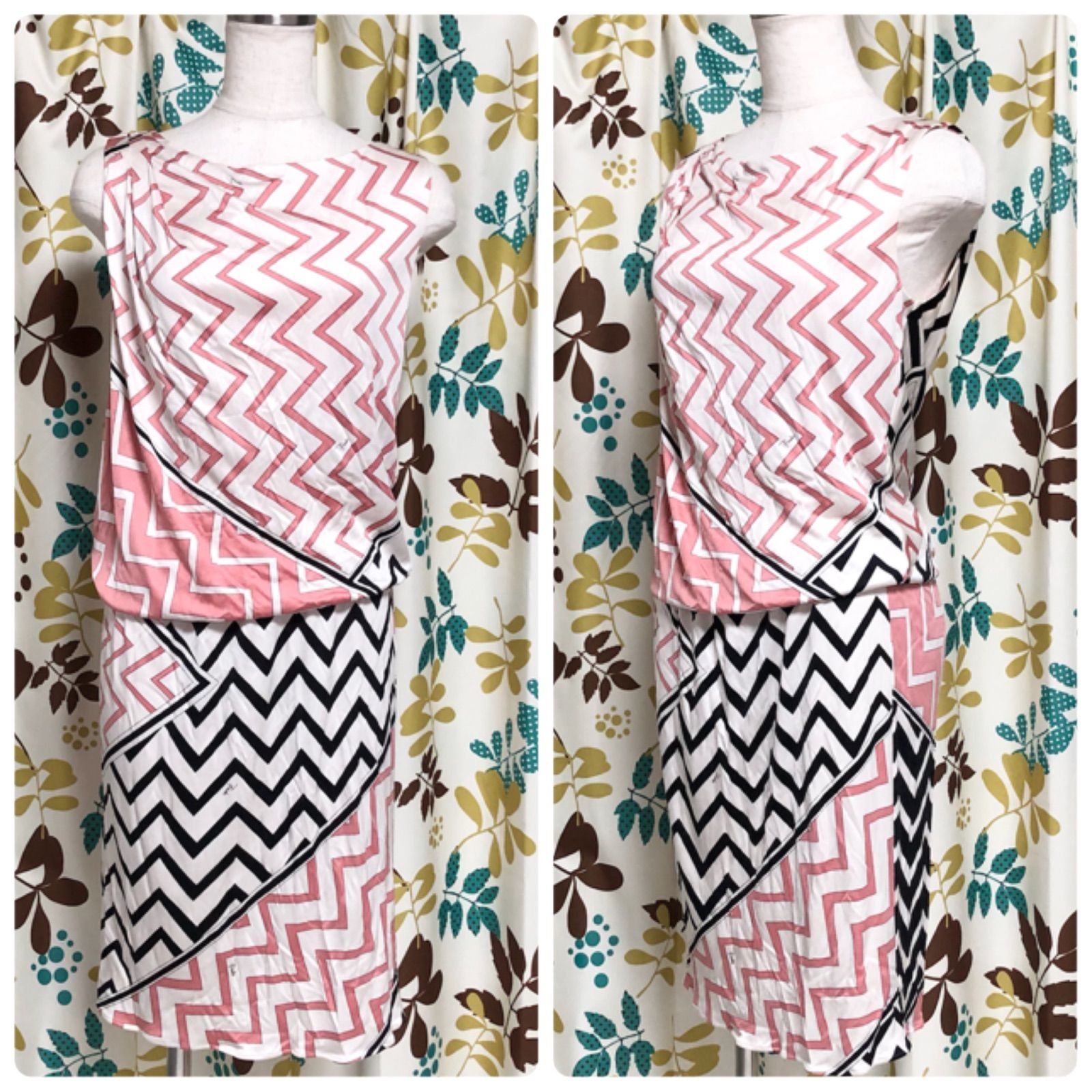 EMILIO PUCCI ノースリーブ膝丈ワンピース 中古】エミリオプッチ