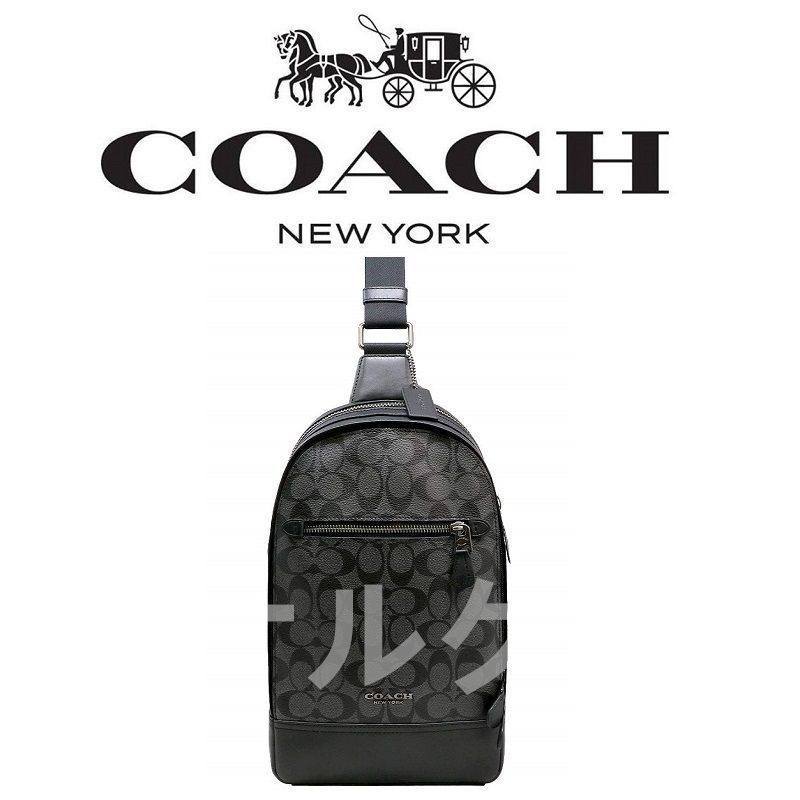 コーチバッグ＞COACH/コーチバッグ ボディーバッグ F37573 チャコール×ブラック クロスボディー ショルダーバッグ グラハムパック 斜めがけ バッグ アウトレット品 紙袋付属 新品未使用 - メルカリ