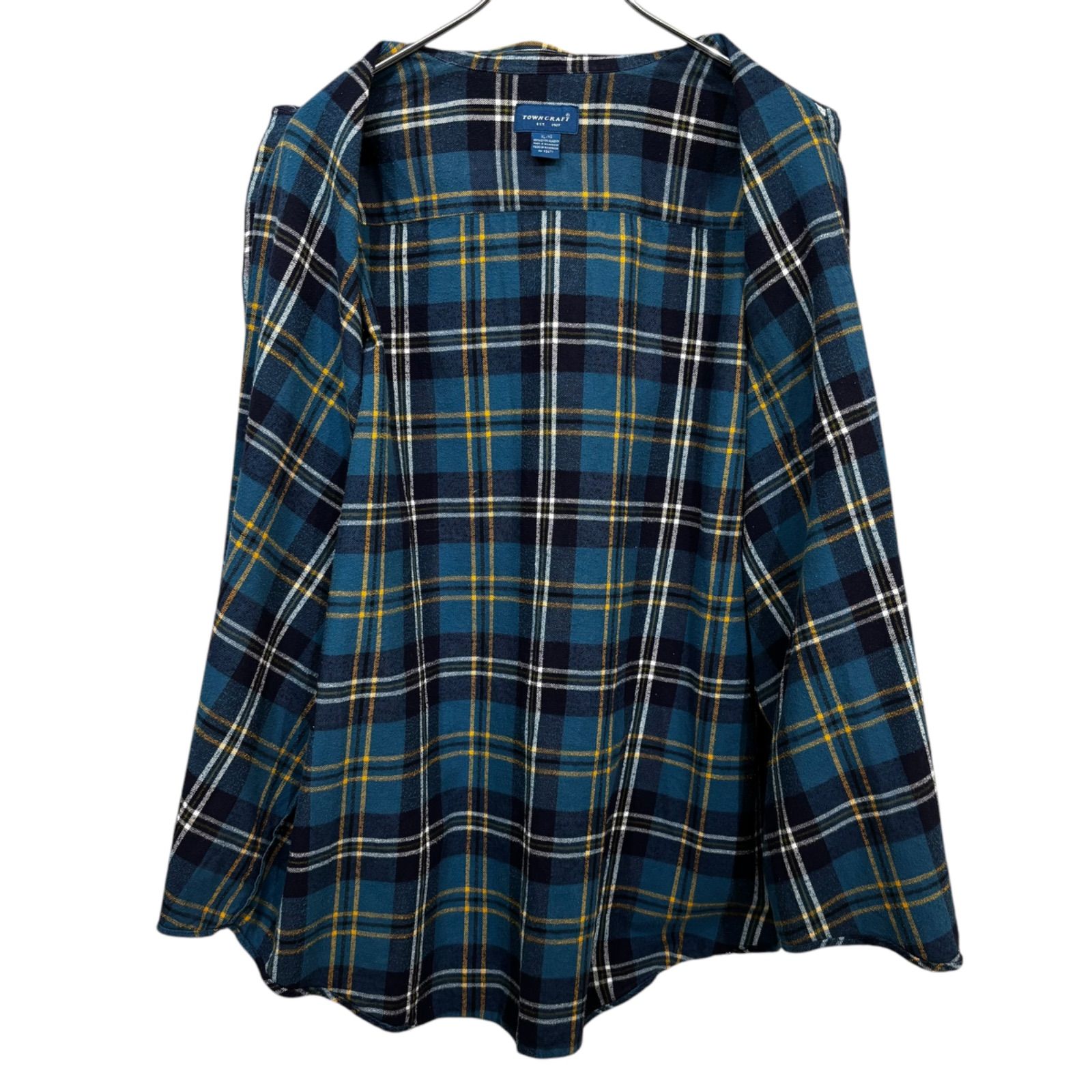 90's プリントフランネルシャツ Old Plaid Print Flannel L/S S