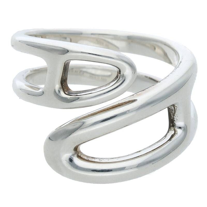 HERMES シルバー925 ツイストリング15号 エルメス シェーヌダンクル ツイスト シルバーリング メンズ 15