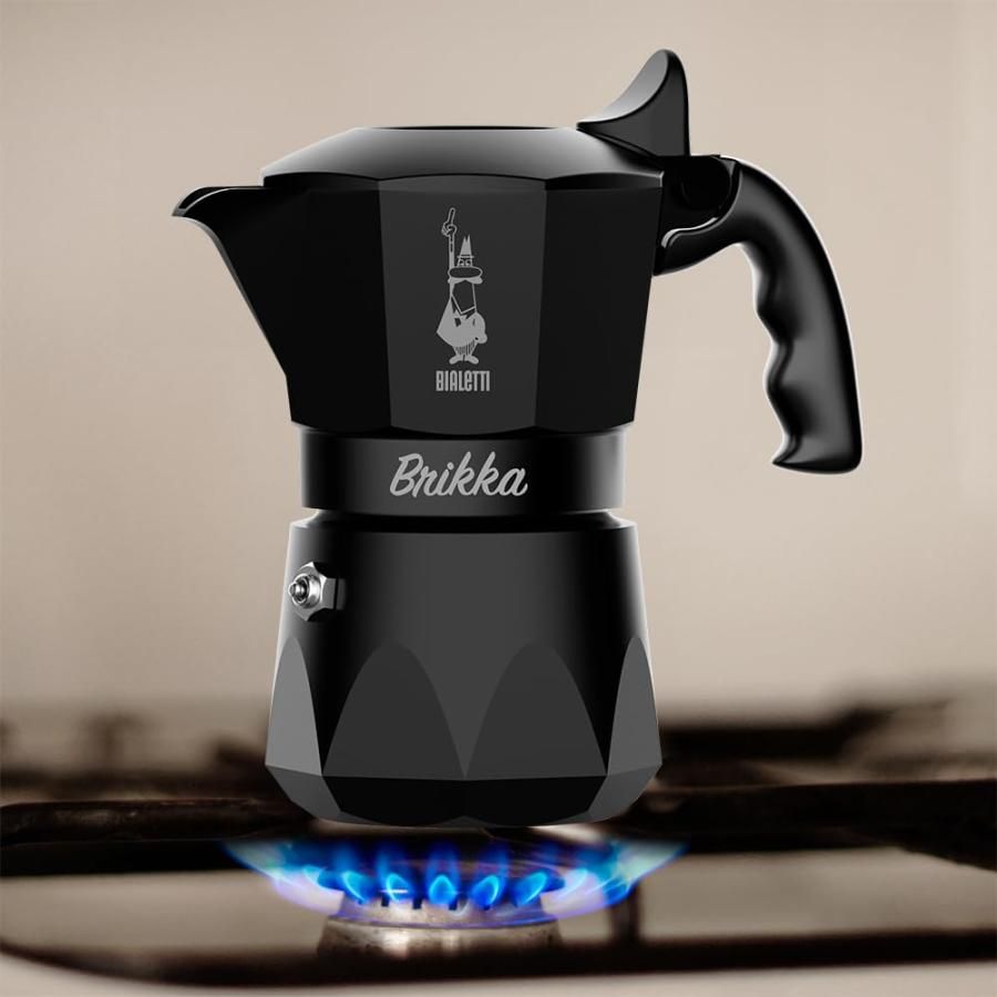 日本限定色】BIALETTI(ビアレッティ) ブリッカ ブラック 2カップ 直火 