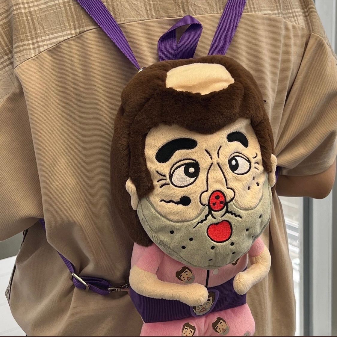 【美品】志村けん大爆笑展限定　ぬいぐるみ2wayバッグ 志村けんの大爆笑展 変なおじさん リュック バッグ - メルカリ