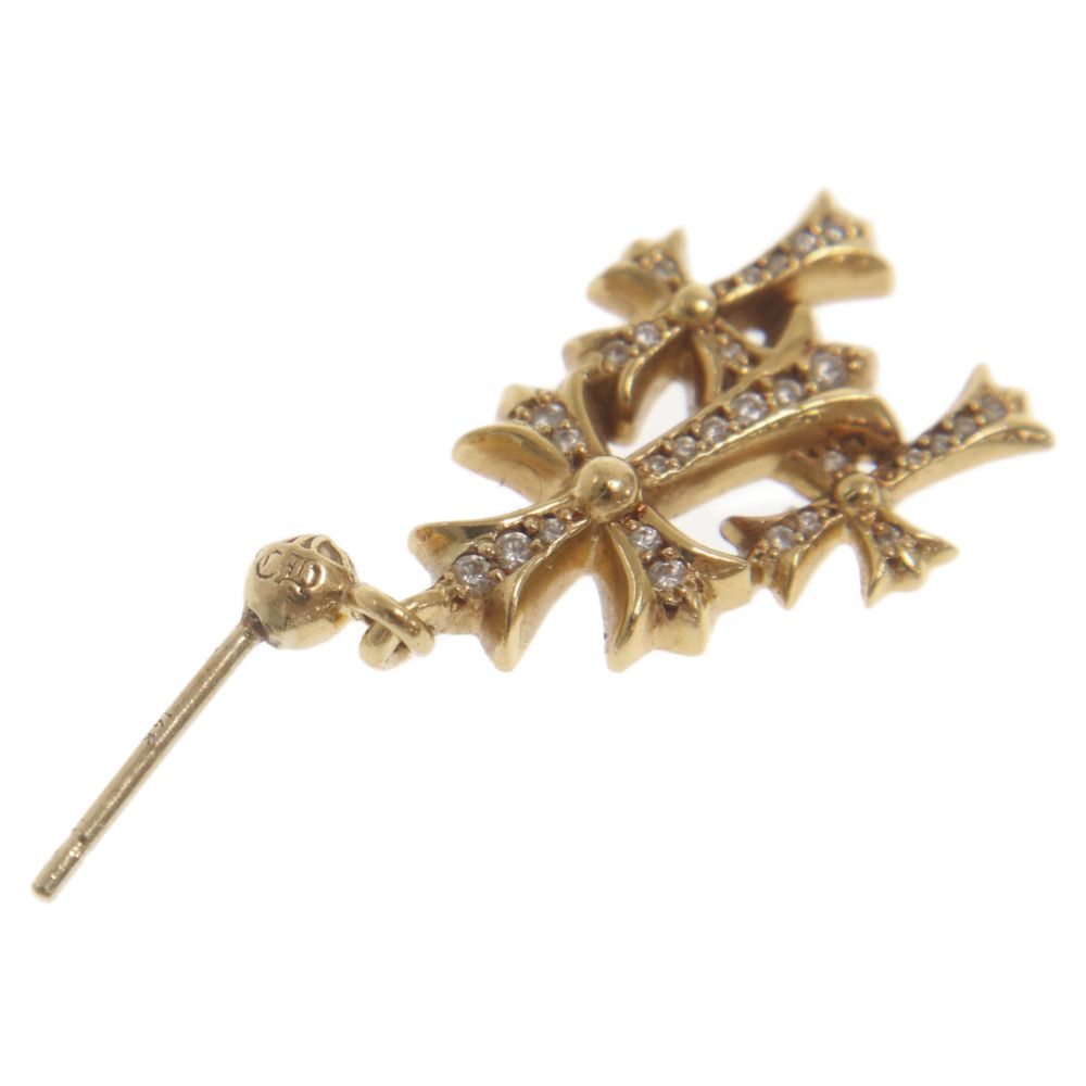 CHROME HEARTS (クロムハーツ) 22K 3 CH CROSS DROP P D トリプルCH