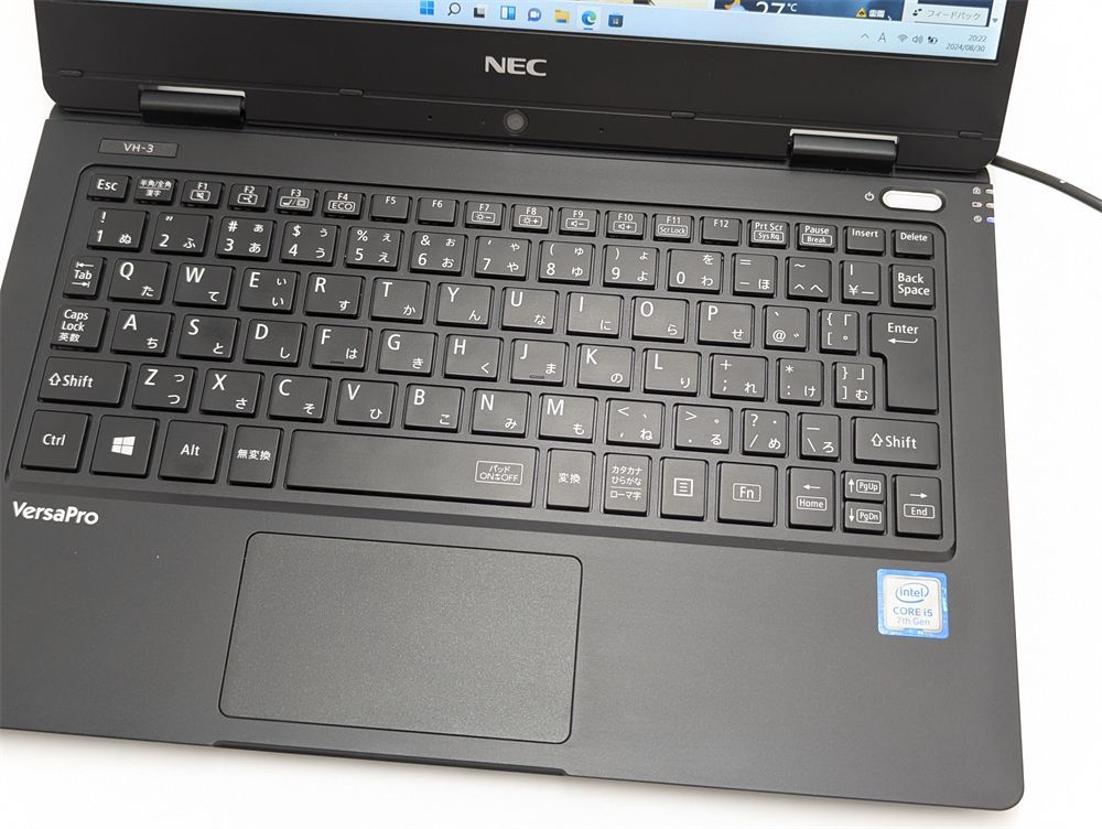 激安 軽量 中古美品 ノートパソコン 12.5型 NEC PC-VKT12HZG3 第7世代 i5 8GB 高速SSD 無線 Wi-Fi Bluetooth webカメラ Windows11