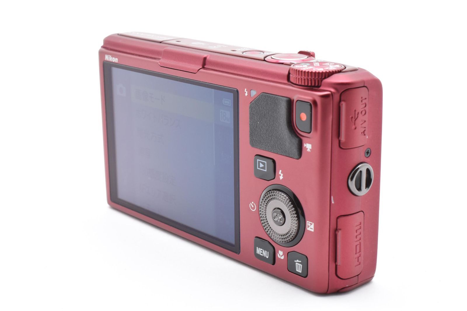 極上品 Nikon coolpix S9500 レッド バッテリーチャージャーセット