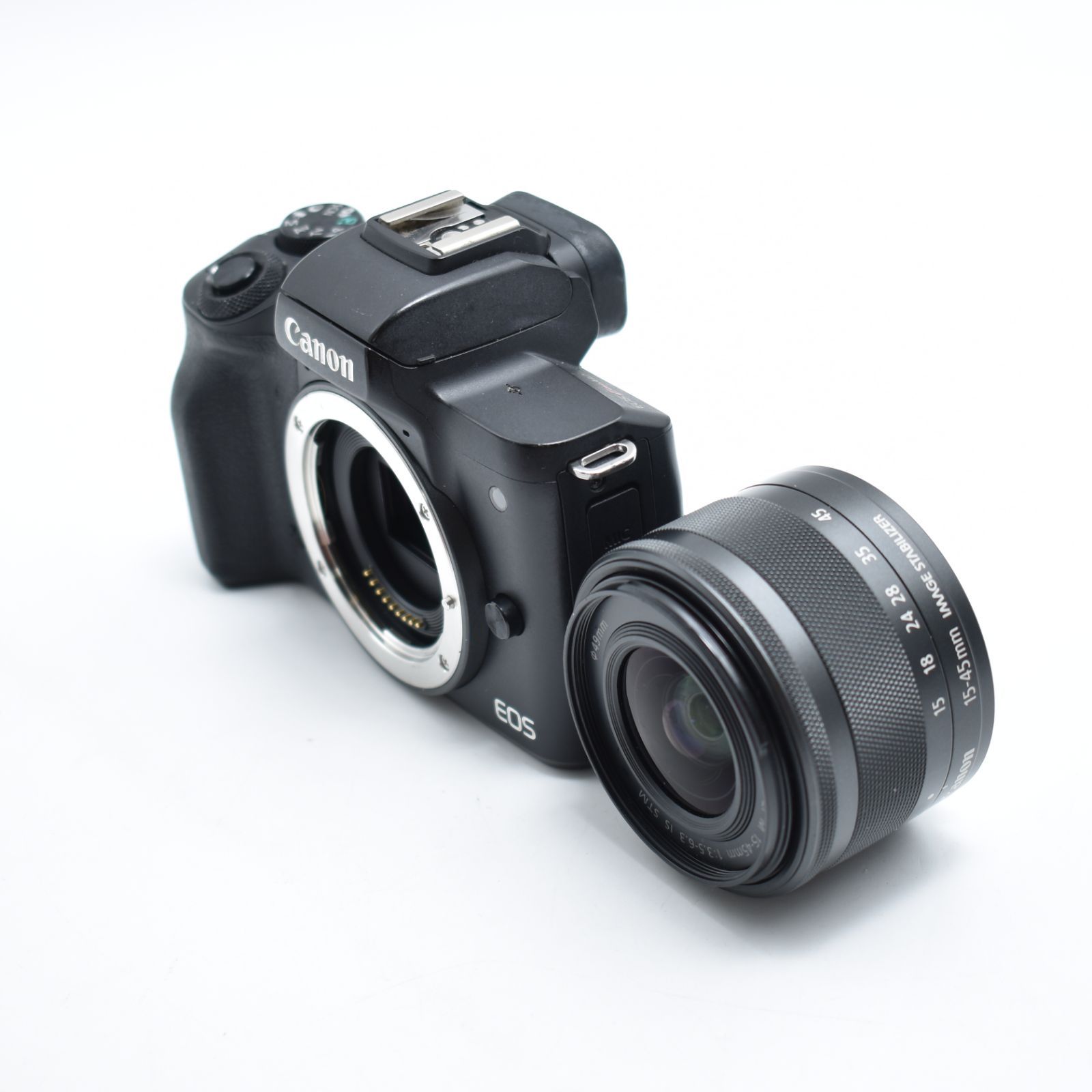 B 9644 Canon ミラーレス一眼カメラ EOS Kiss M 2 標準ズームレンズキット ブラック 1545