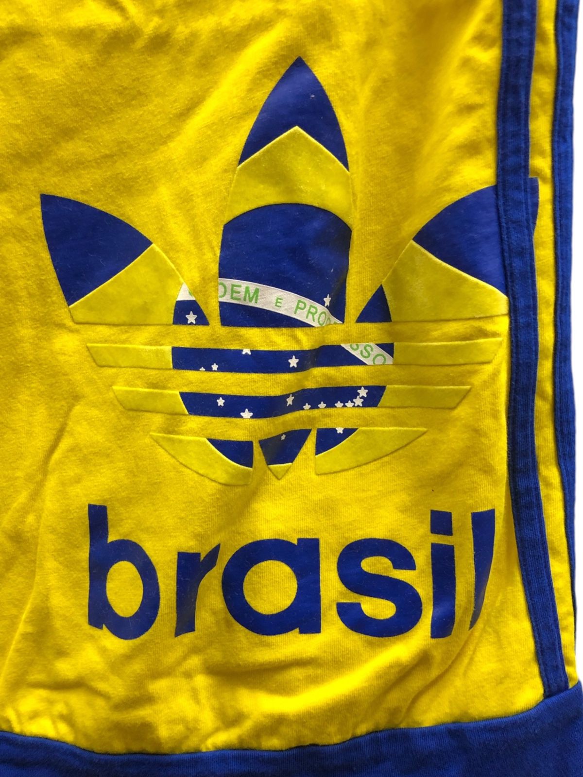 希少】アディダス ATP L 刺繍ロゴ 青 ブルー イエロー 黄色 刺繍ロゴ