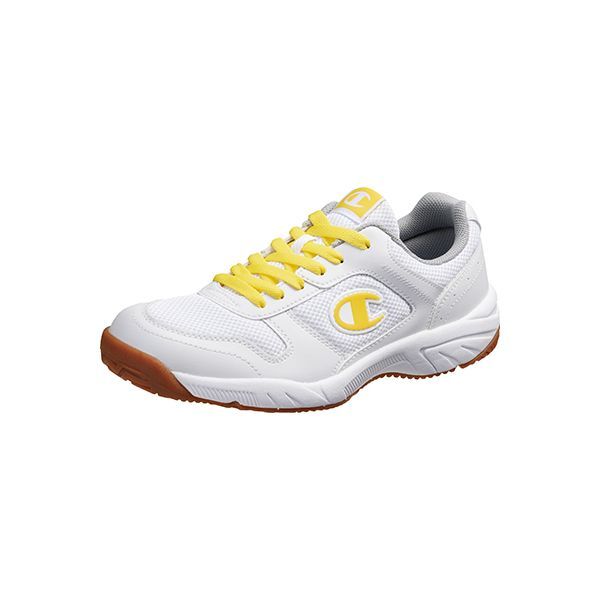 【新品・14営業日以内発送】4963507506498 KD78822 チャンピオンSC100 ホワイト／イエロー 22．5cm【沖縄離島販売不可】