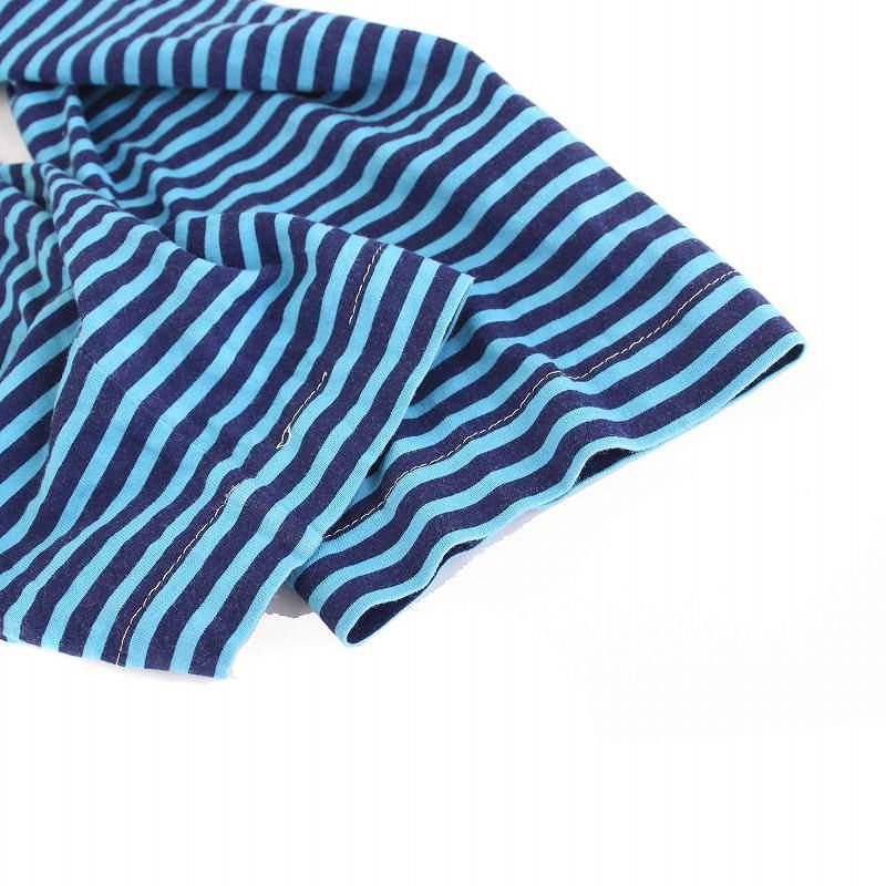 プラダ PRADA Tシャツ カットソー ロンT ボーダー 長袖 M 青 紺 /YM レディース プラダ PRADA Tシャツ カットソー ロンT ボーダー 長袖 M 青 紺
