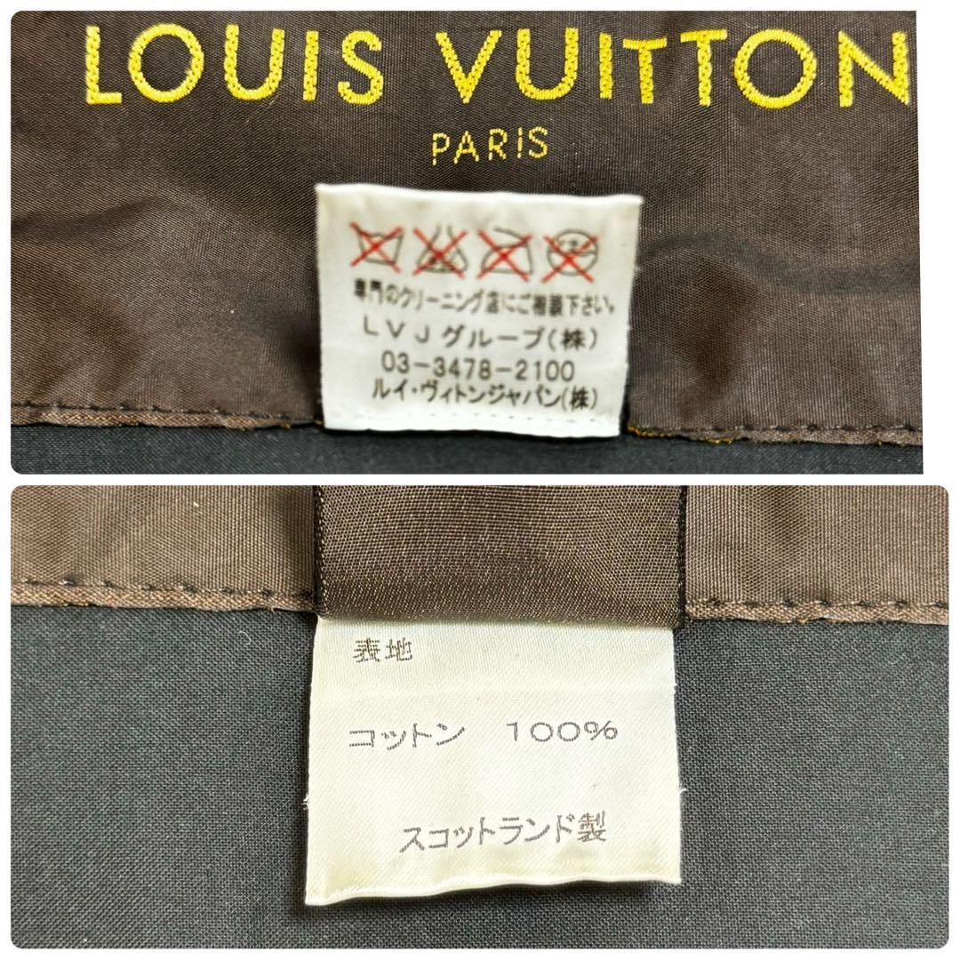 LOUIS VUITTON ダミエトレンチコートM 38 レディース ブラック LOUIS VUITTON ルイヴィトン ダミエ コート アウター サイズ38