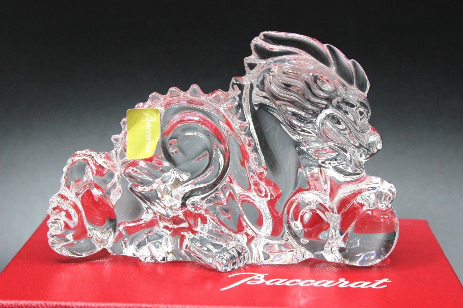 バカラ 干支 辰 龍 置物 オブジェ インテリア クリスタル ガラス クリア