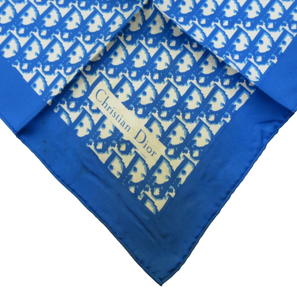 クリスチャンディオール シルク 大判スカーフ★i176 Christian Dior クリスチャンディオール シルク 大判スカーフ