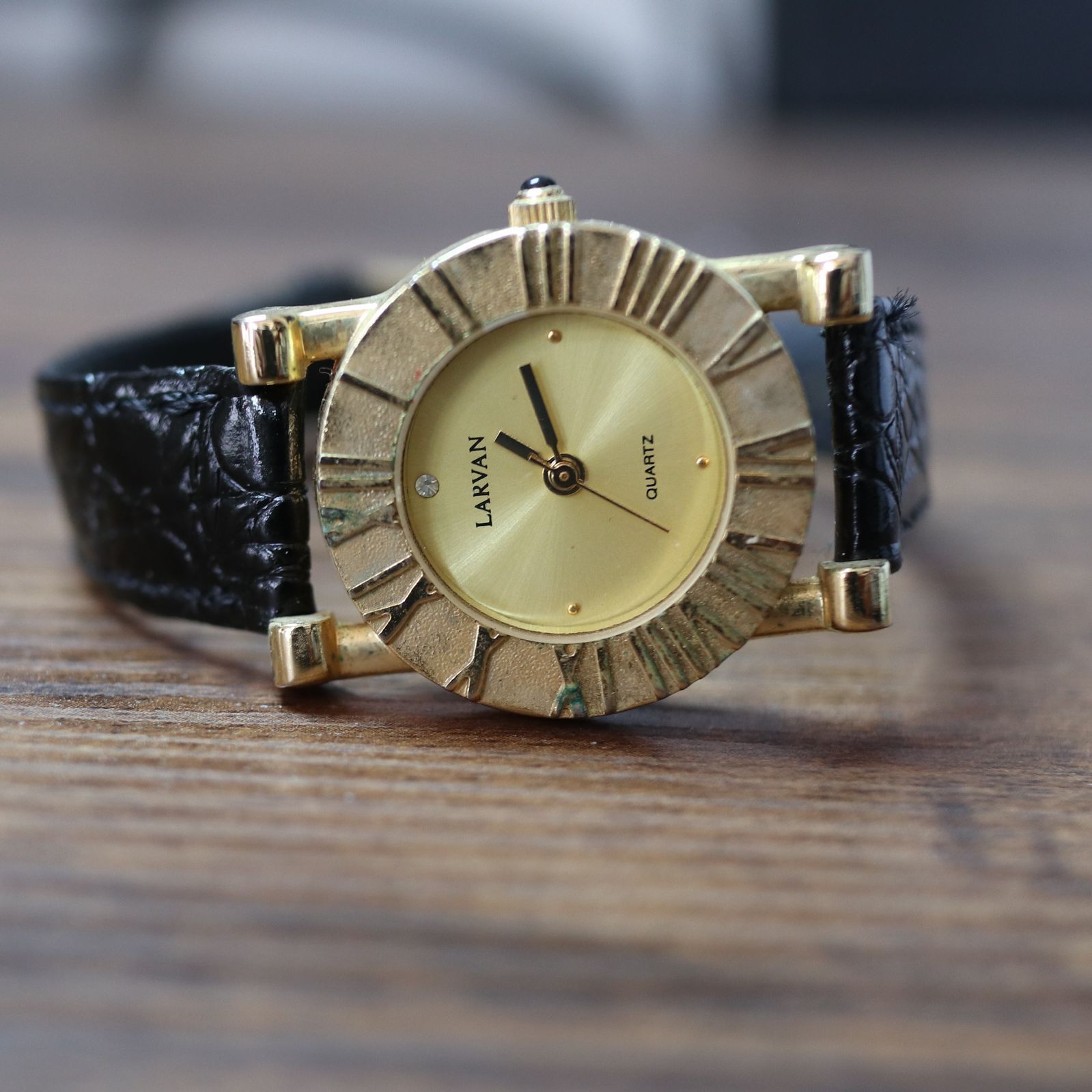 LARVAN 腕時計 アンティーク - 金属ベルト