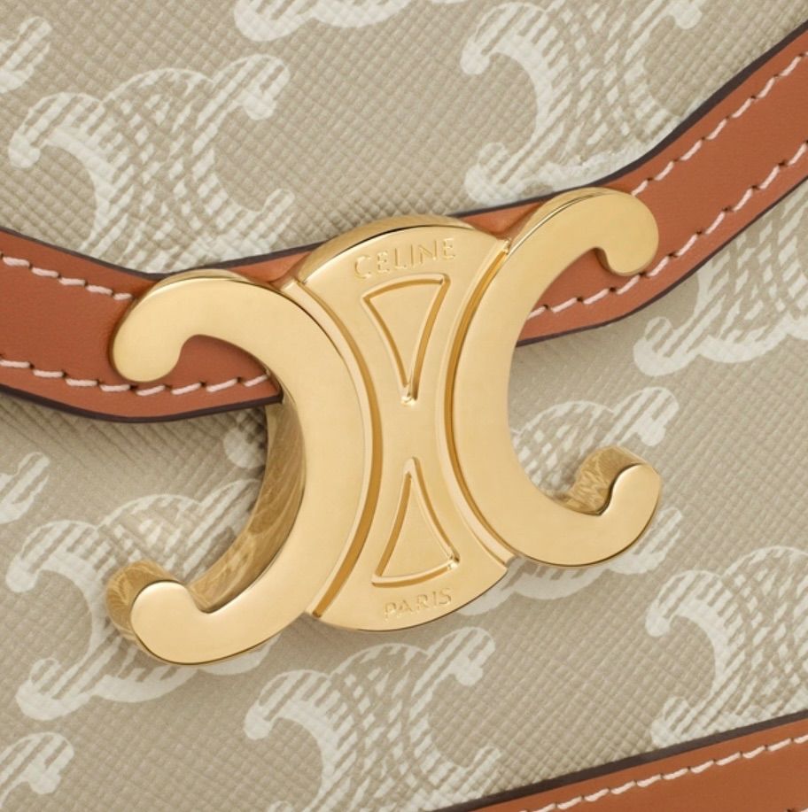 大人可愛い♪【CELINE】チェーンウォレット マーゴ グレージュ セリーヌ チェーンウォレット マーゴ グレージュ