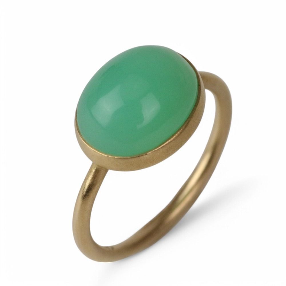 美品 MARIHA マリハ アースドロップス クリソプレーズ リング 指輪 750  