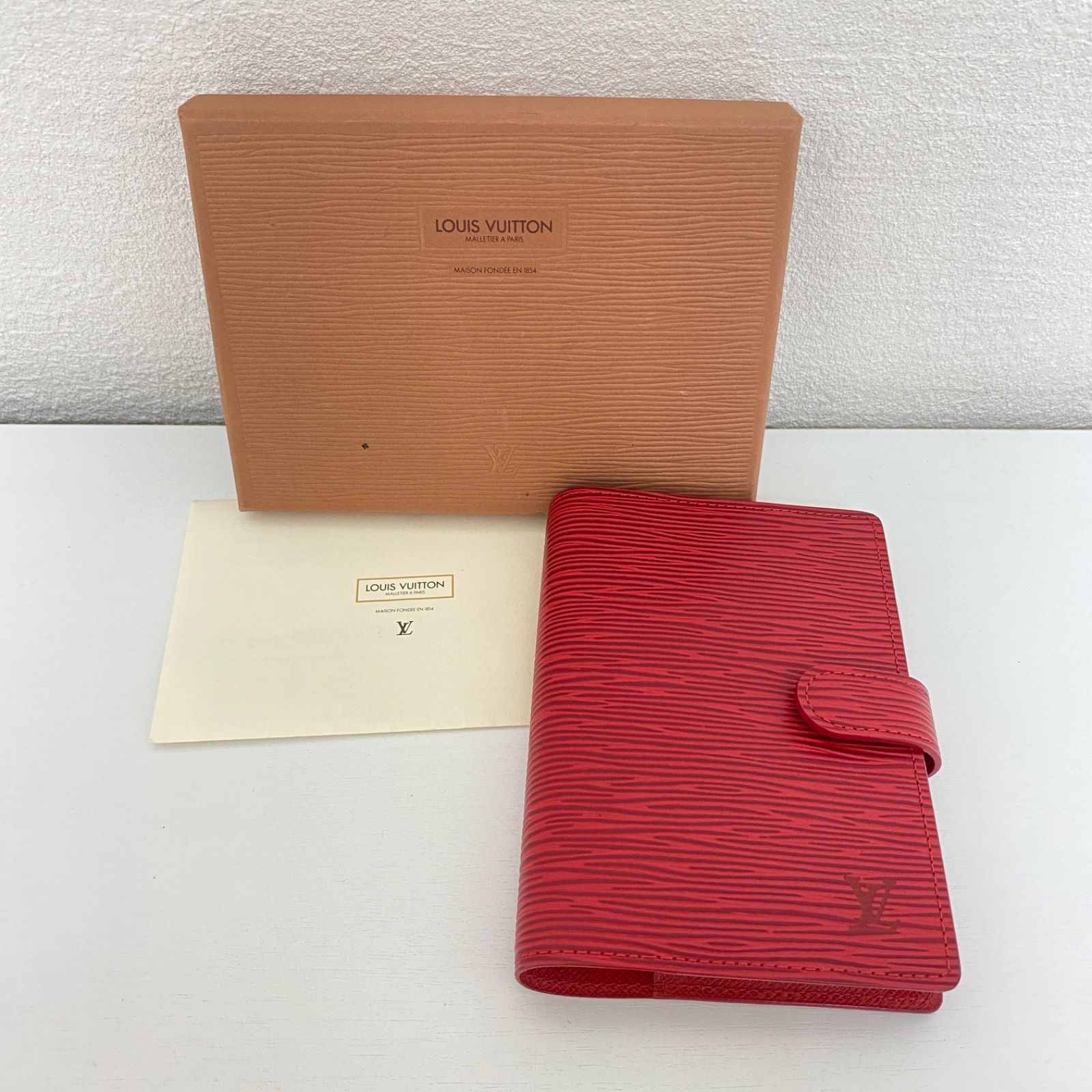 LOUISVUITTON ルイヴィトン エピ アジェンダPM 手帳カバー 6穴式手帳カバー システム手帳 カスティリアンレッド 赤 R20057