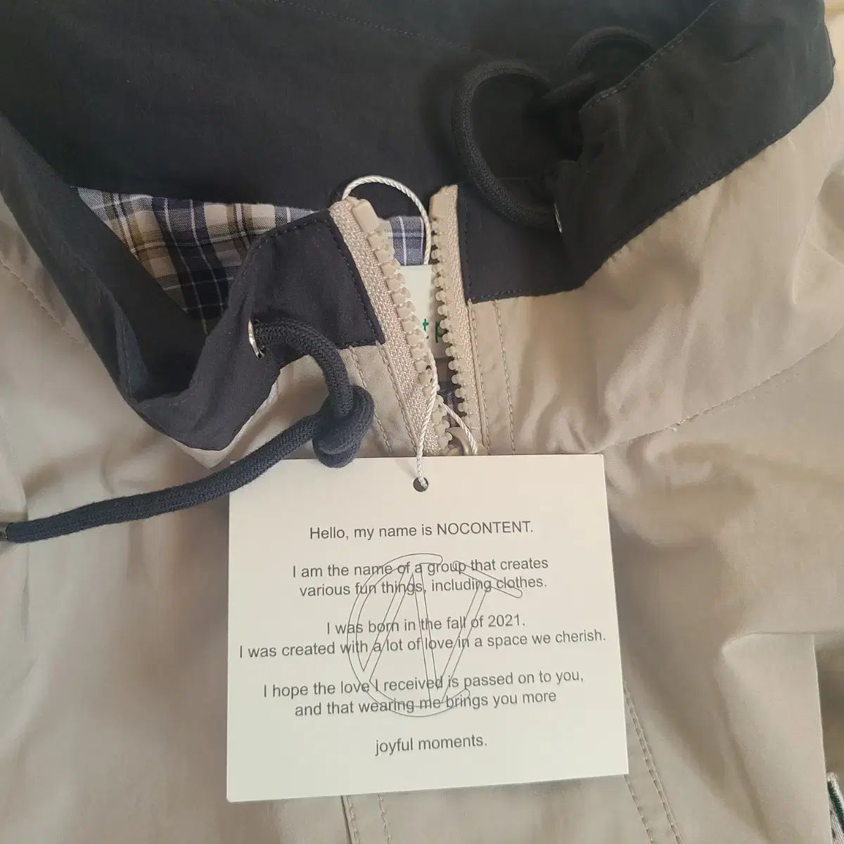 NOCONTENT 166 コットン カジュアル ブルゾン ＿ ベージュ