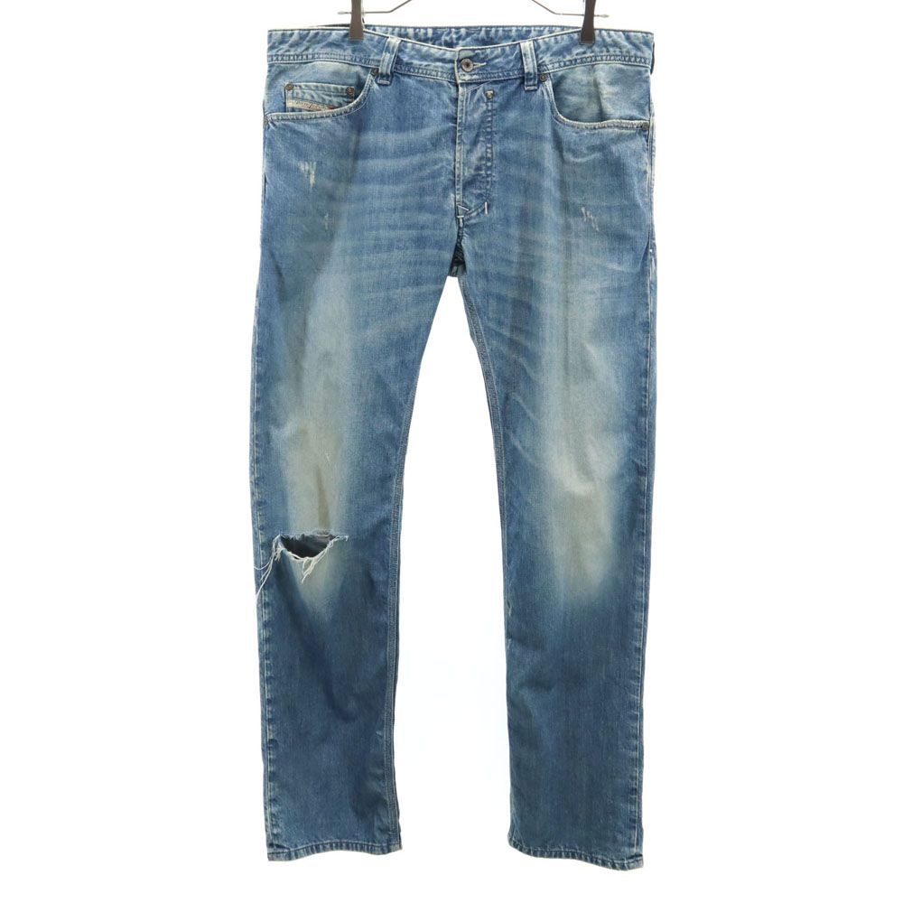 ディーゼル SAFADO 0888J レギュラースリム ストレートデニムパンツ W36 ブルー DIESEL ジーンズ ボタンフライ メンズ