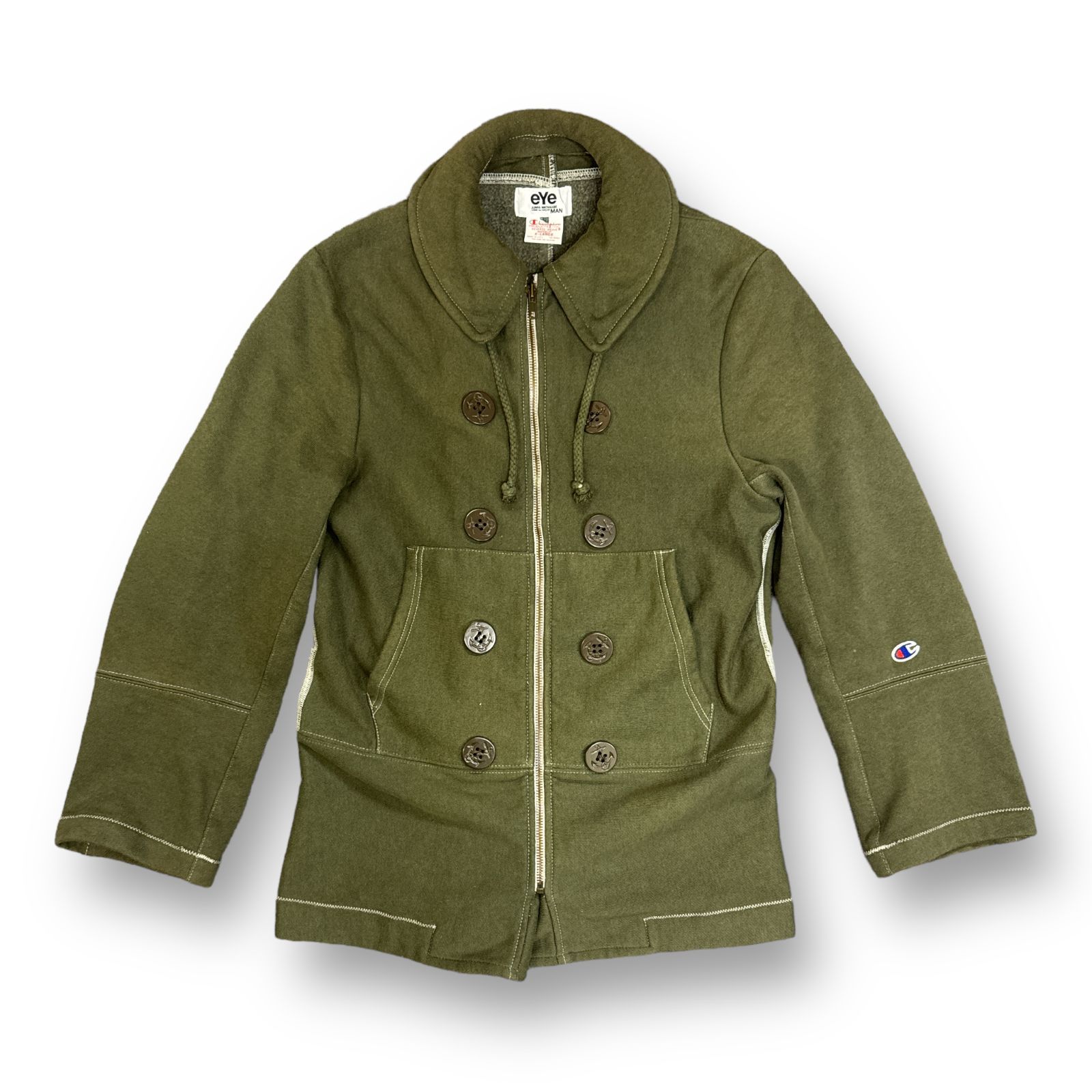 eYe JUNYA WATANABE MAN × Champion スウェット生地コート
