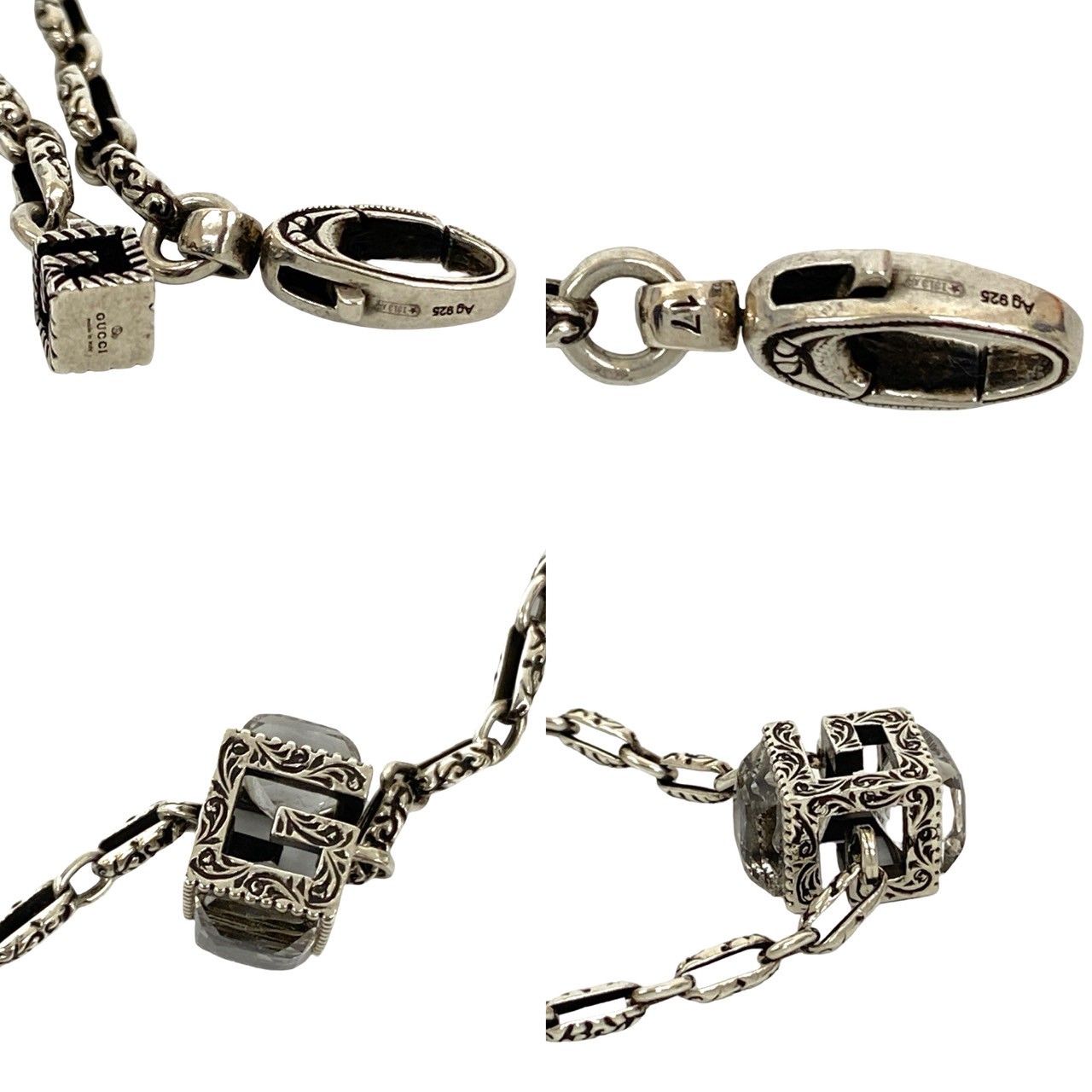 GUCCI バングル　プレート　ブレスレット　シルバー925 GUCCI グッチ バングル ブレスレット メンズ 父の日 レディース