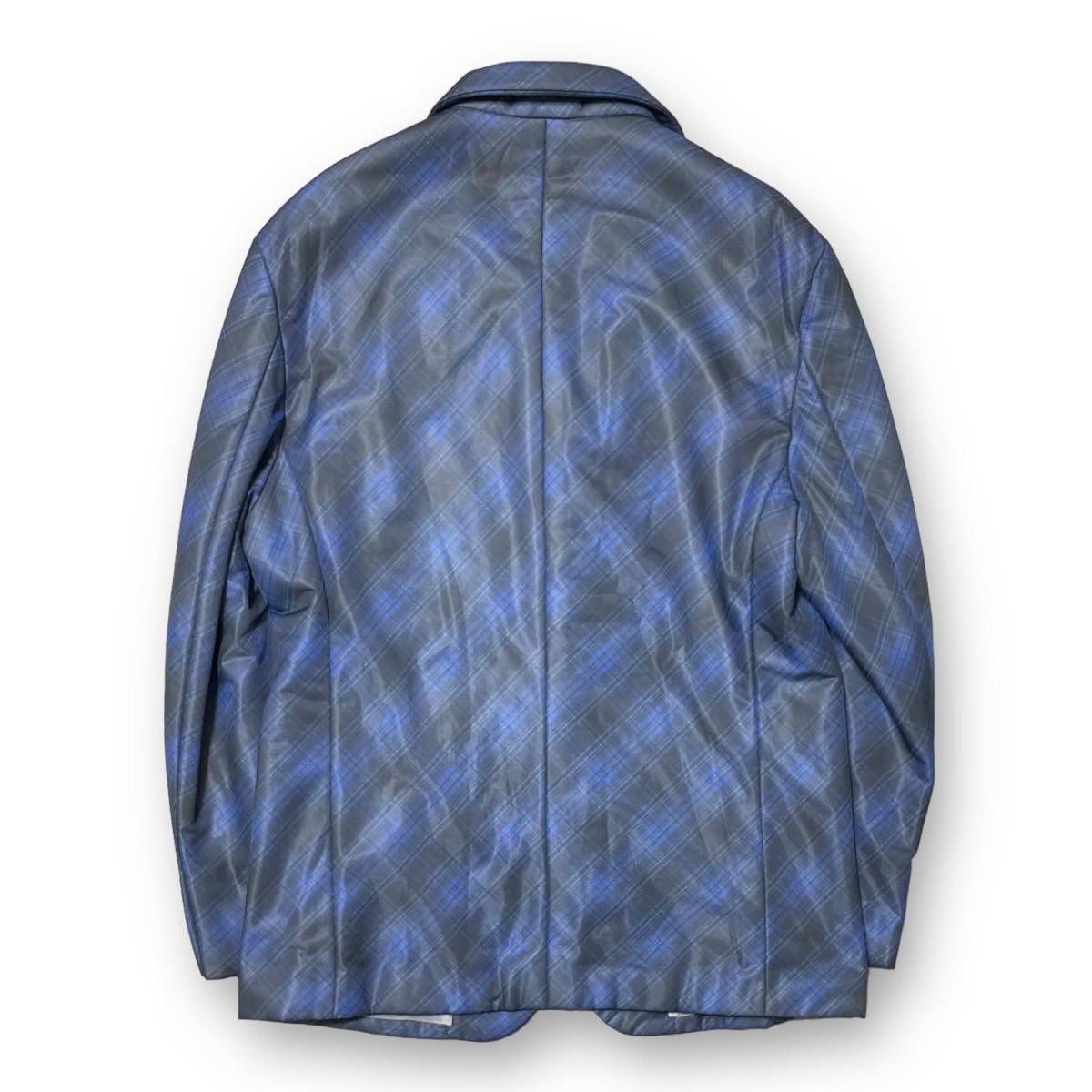 97ss COMMEdes GARCONS HOMME PLUS チェックジャケット M ブルー